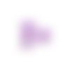 Perle silicone coeur 10x20 mm violet