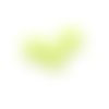 Perle silicone étoile 10x20 mm vert clair