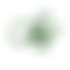 Perles facette ovale en verre 7x3 mm vert transparent x 10