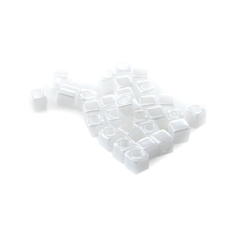10g miyuki cube 1,8mm white pearl ceylon sb18-420