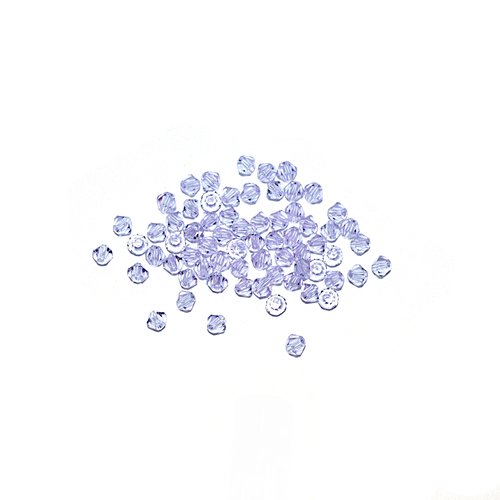 Toupie à facettes cristal 3x3 mm violet x10