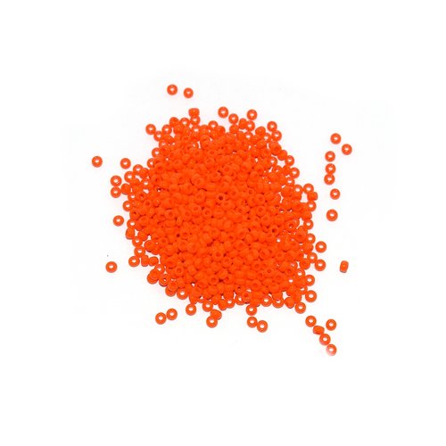 10g miyuki rocaille 11/0 opaque orange 11-406