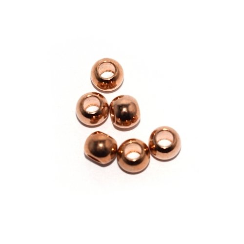 Perle ronde rose gold 4x3 mm