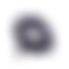 Perle rondelle heishi polymère aubergine x380