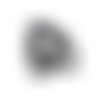 Perle rondelle heishi polymère gris foncé x380