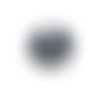Pendentif rond et lignes filigré 30 mm bleu gris