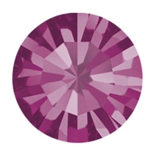 Strass rond preciosa ss29 6mm fuchsia x10