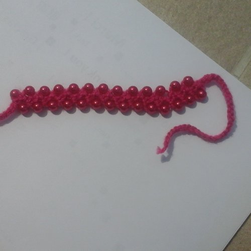 Bracelet  au crochet perlė