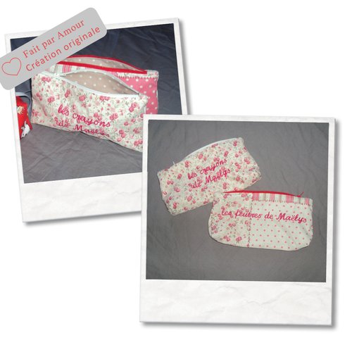 Trousse double à personnaliser