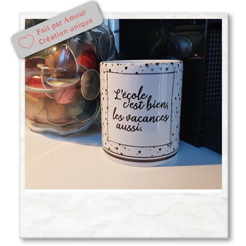 Tasse l'école c'est bien