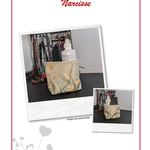 Kit de couture panière narcisse