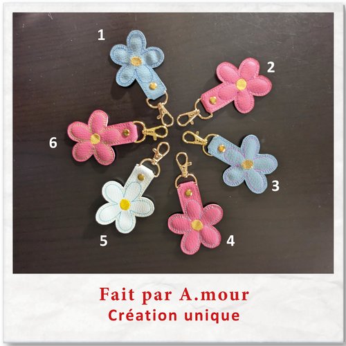 Porte clé fleur