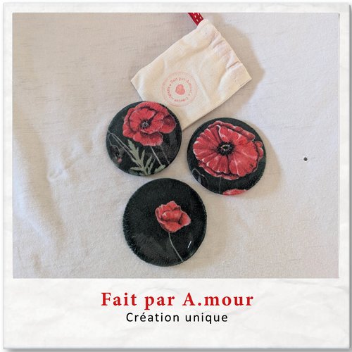 Miroir coquelicot