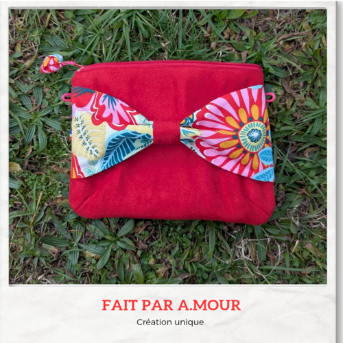 Pochette noeud rouge