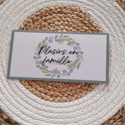 Enveloppes + trackers motifs couronne verte (lot de 5)