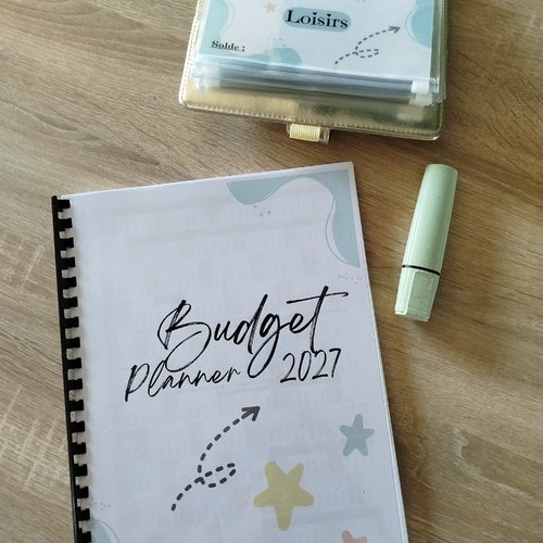 Kit budget planner 2027 + page de garde enveloppe (lot de 5) format a6