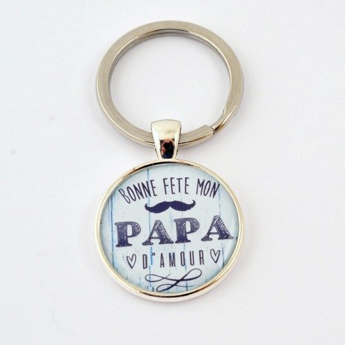 Porte-clef "bonne fête mon papa d'amour"