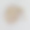 Cabochons strass plats à coller 3mm beige à reflets multicolores