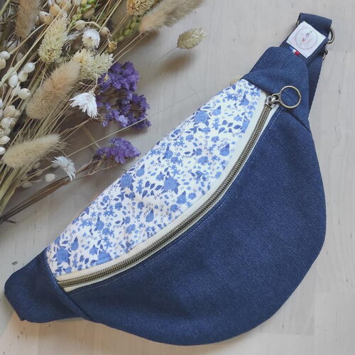 Kit couture banane en jean – projet couture – sac banane à coudre – cadeau couturière