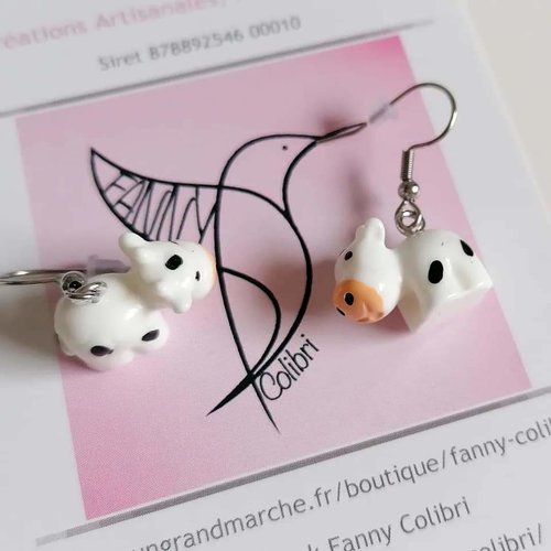 Boucles d'oreilles vaches