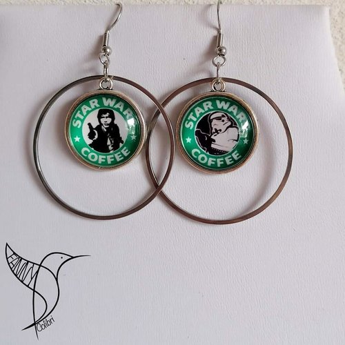 Boucles d'oreilles sw coffee
