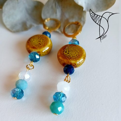 Boucles d'oreilles perles de pluie 5