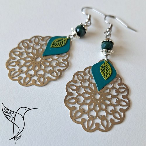 Boucles d'oreilles marrakech spirit filigrane