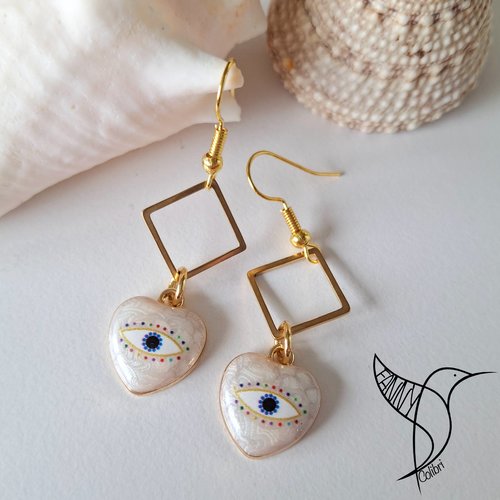 Boucles d'oreilles secrets de l'océan 2