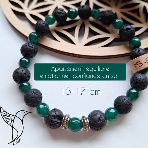 Bracelet stretch 15/17 cm apaisement, équilibre émotionnel