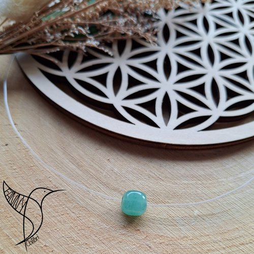 Collier ras du cou réglable aventurine
