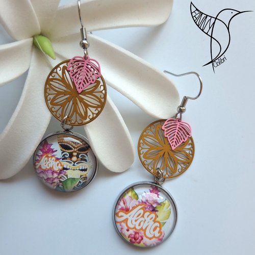 Boucles d'oreilles aloha