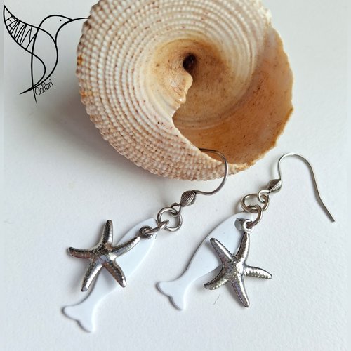 Boucles d'oreilles starfish