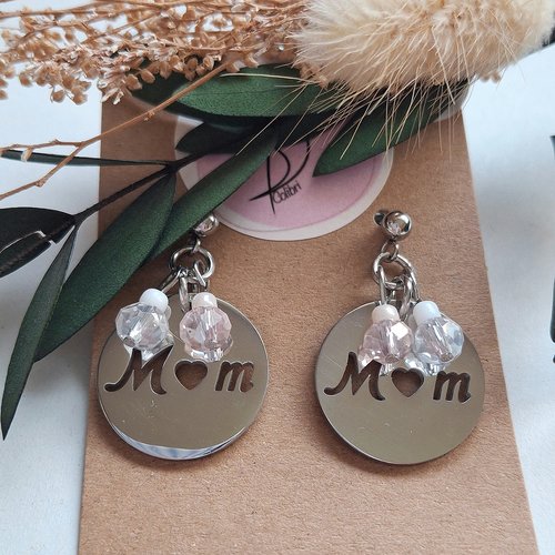 Boucles d'oreilles mom