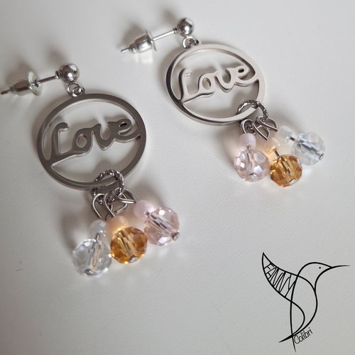 Boucles d'oreilles love