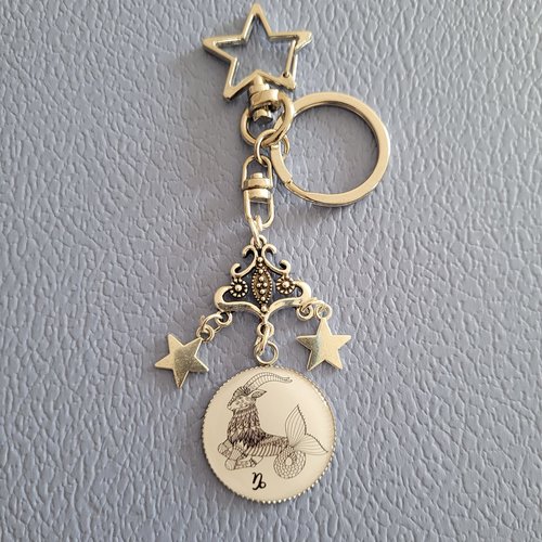 Zodiaque capricorne - bijou accroche clés