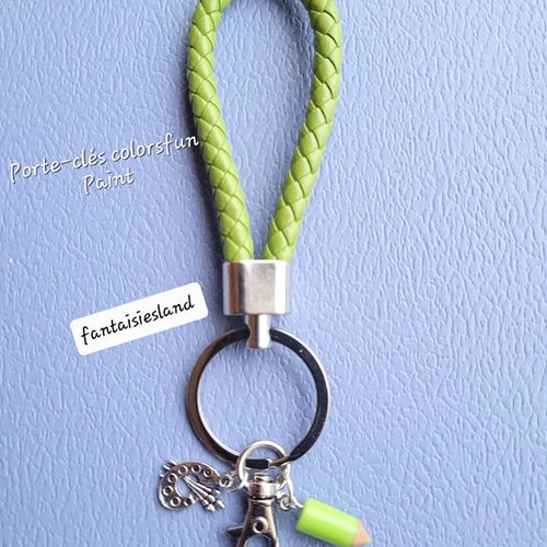 Porte-clés colorsfun _ paint  vert