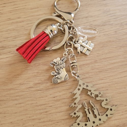 Bijou accroche clés sapin de noël