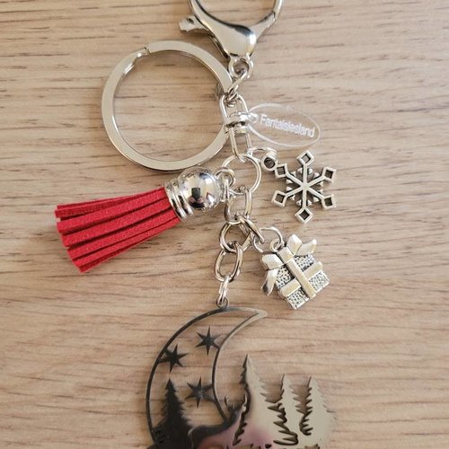 Bijou de sac douce nuit de noël étoilée mod rouge