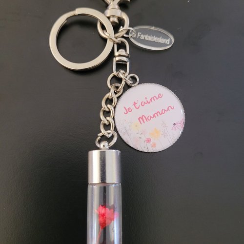 Je t'aime maman - bijou de sac argenté fantaisiesland