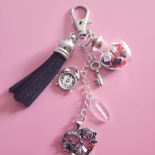 Curious wonderland noir blanc bijou de sac fantaisiesland