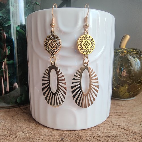 Boucle d'oreille pendantes, fantaisie