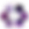 Images digitales rondes "violet" 16 mm