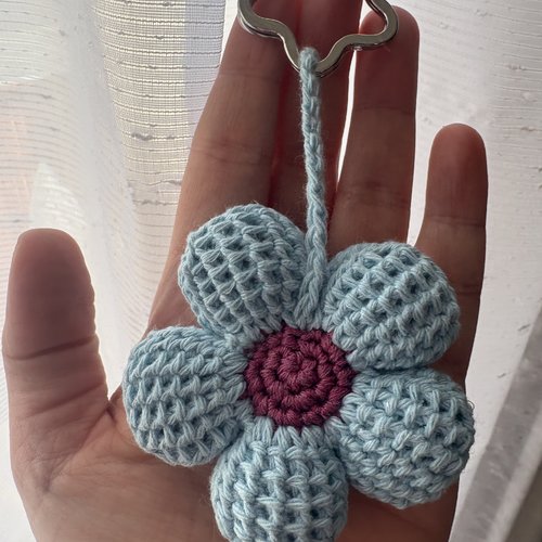 Fleur porte clé ou bijoux de sac