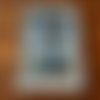 Plat porcelaine motif sablier