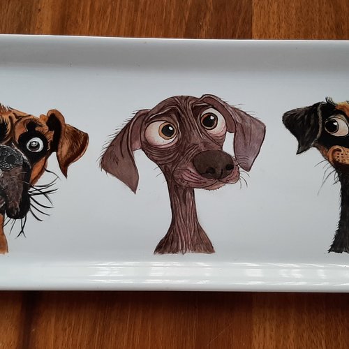 Plat en porcelaine