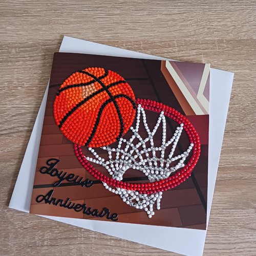 Carte anniversaire "basket"
