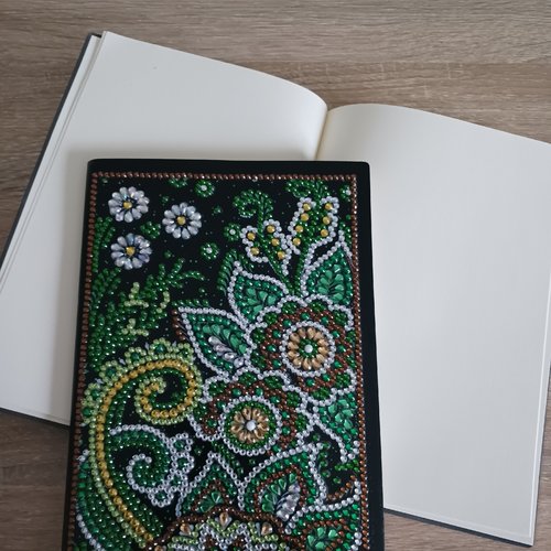 Cahier diamond painting vert