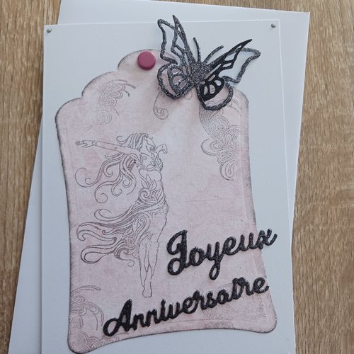 Carte anniversaire "fée"