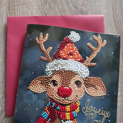 Carte noël "faon"