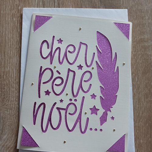Carte  " cher père noël"